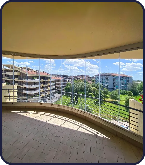 Vetrate panoramiche scorrevoli installate nel Lazio