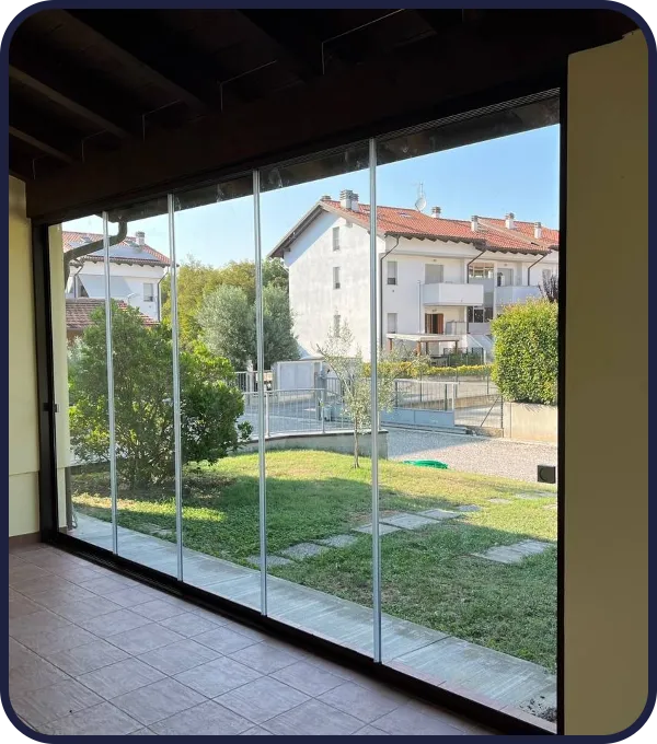 Vetrate scorrevoli per verande in Sicilia con design elegante